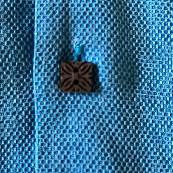 Montego Mon Silk Short Sleeve Button Down Resort Shirt Sz. L - Picture 3 of 10